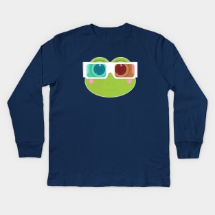 3D Frog 2 Kids Long Sleeve T-Shirt